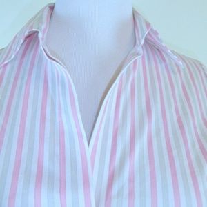 Thomas PInk SLIM FIT STRETCH SHIRT TOP 0 XS